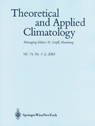 Theoretical and Applied Climatology